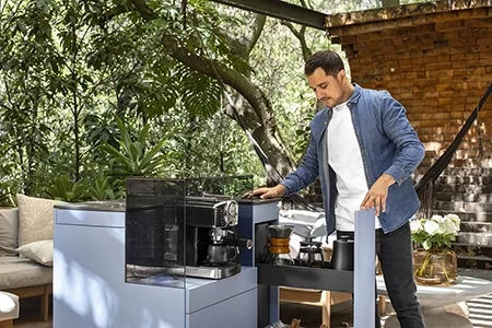 Brazíliai mobil kávébár blum szerelvényekkel