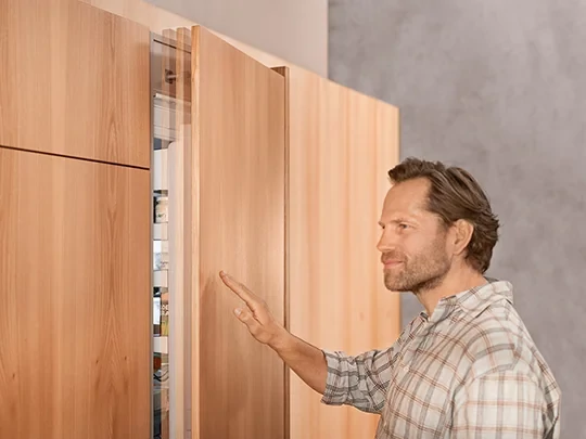 Letisztult, fogantyú nélküli felületek