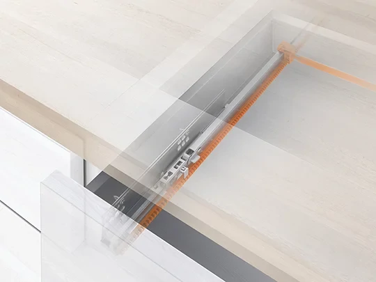 Oldalstabilizáló a fiók alatt