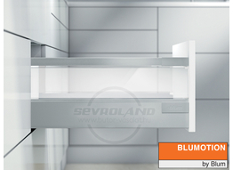 Blum TANDEMBOX Antaro D világosszürke fiók átlátszó üveggel