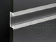 Kép 1/4 - ZOBAL UKW-6 ezüst fogó profil - ajtóba marva